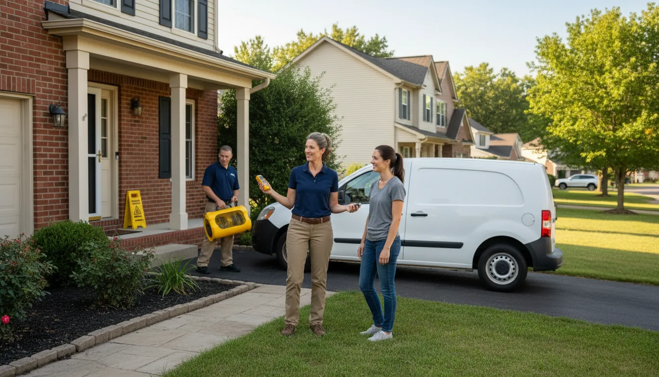 Residential water damage restoration in Port Barre, LA